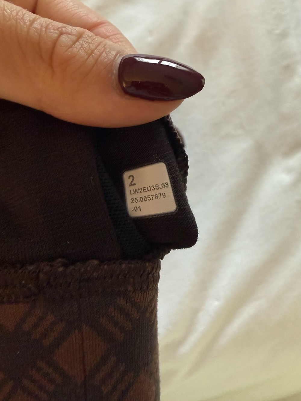 lululemon athletica Brown Geometric Bralette & High-Waist Shorts Set - Picture 4 of 4